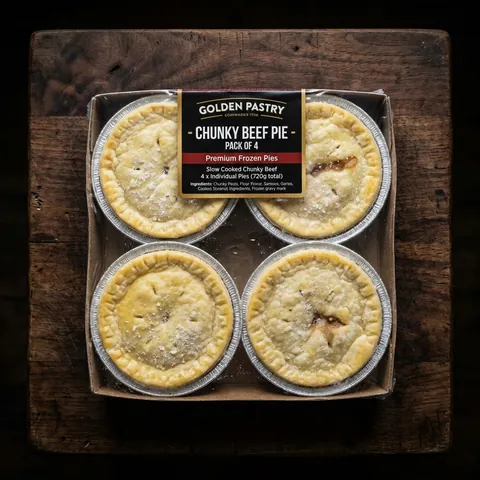 Chunky Beef Pie (Pack of 4)
