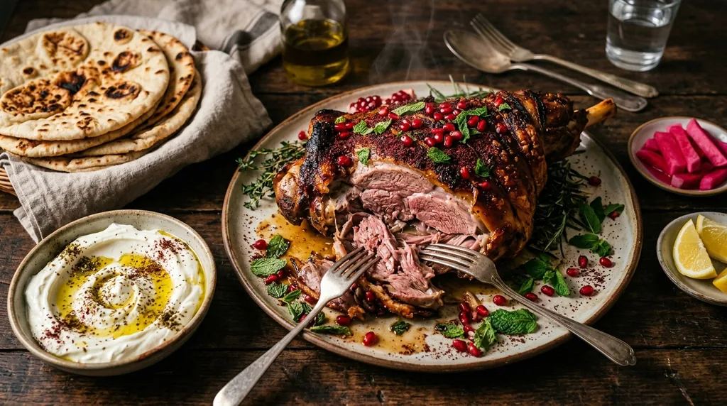 Halal Lamb Shoulder Slow-Roast with Middle-Eastern Spices